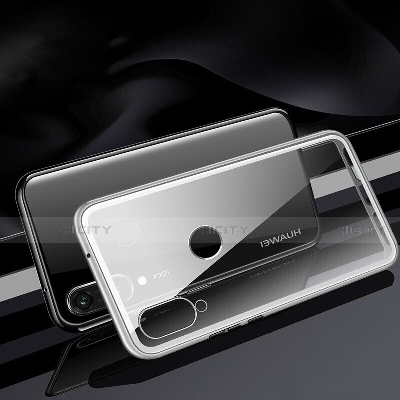Coque Rebord Bumper Luxe Aluminum Metal Miroir 360 Degres Housse Etui Aimant T04 pour Huawei Nova 4e Plus