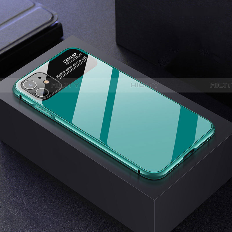 Coque Rebord Bumper Luxe Aluminum Metal Miroir 360 Degres Housse Etui Aimant T06 pour Apple iPhone 11 Plus