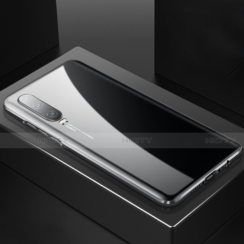 Coque Rebord Bumper Luxe Aluminum Metal Miroir 360 Degres Housse Etui Aimant T06 pour Huawei P30 Plus