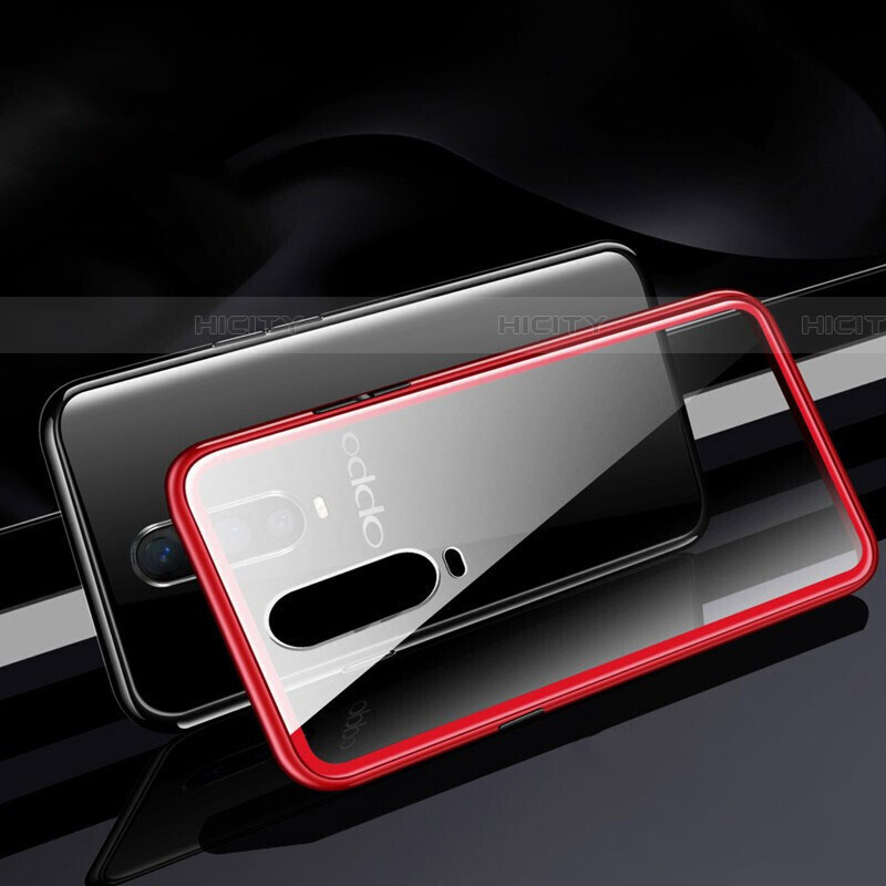Coque Rebord Bumper Luxe Aluminum Metal Miroir 360 Degres Housse Etui Aimant T06 pour Oppo RX17 Pro Plus