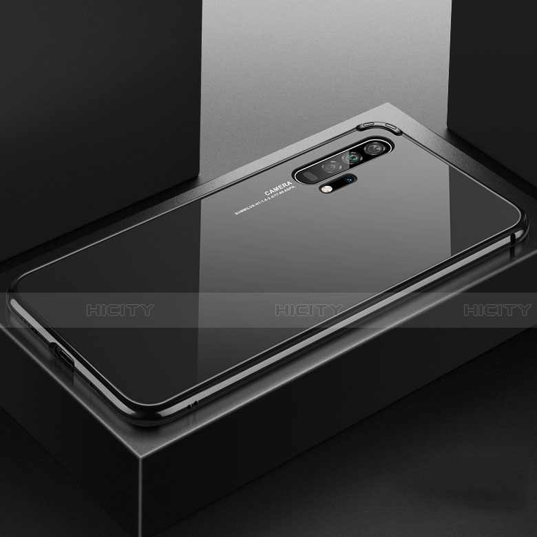 Coque Rebord Bumper Luxe Aluminum Metal Miroir 360 Degres Housse Etui Aimant T07 pour Huawei Honor 20 Pro Noir Plus