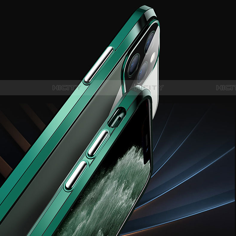 Coque Rebord Bumper Luxe Aluminum Metal Miroir 360 Degres Housse Etui Aimant T12 pour Apple iPhone 11 Pro Max Plus