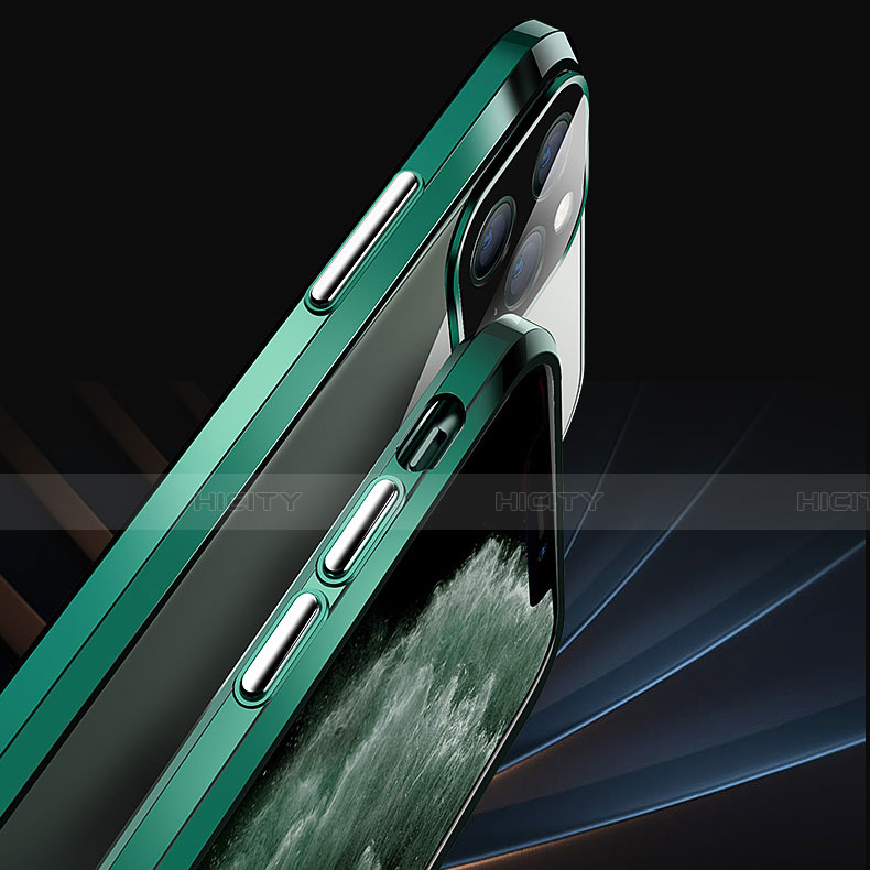 Coque Rebord Bumper Luxe Aluminum Metal Miroir 360 Degres Housse Etui Aimant T12 pour Apple iPhone 11 Pro Plus