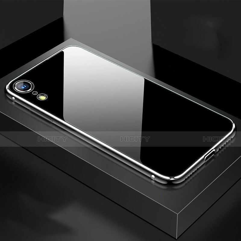 Coque Rebord Bumper Luxe Aluminum Metal Miroir 360 Degres Housse Etui M01 pour Apple iPhone XR Plus