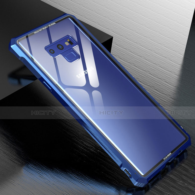 Coque Rebord Bumper Luxe Aluminum Metal Miroir 360 Degres Housse Etui M01 pour Samsung Galaxy Note 9 Plus