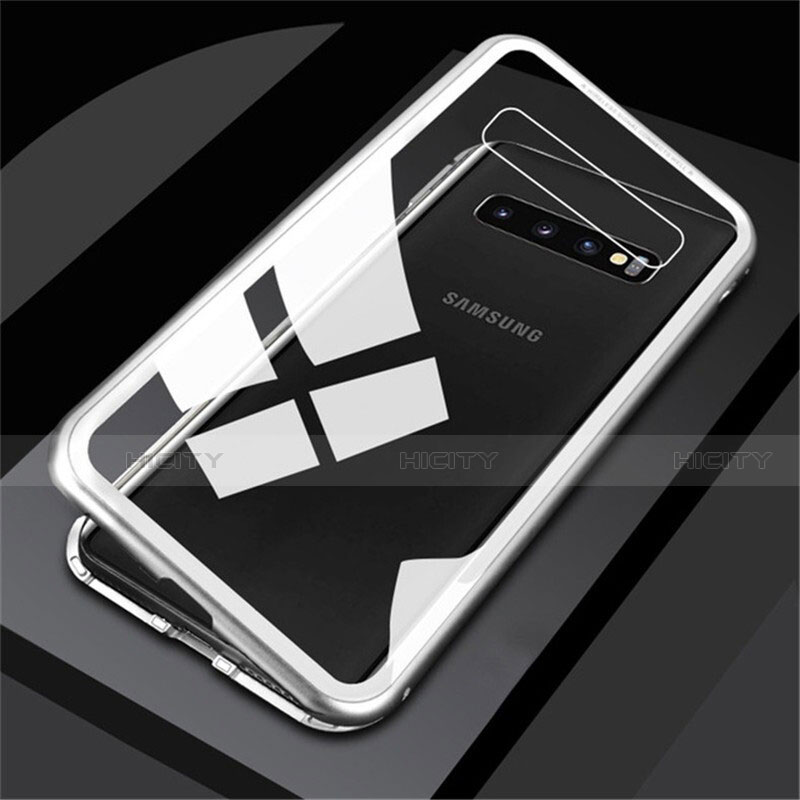Coque Rebord Bumper Luxe Aluminum Metal Miroir 360 Degres Housse Etui M01 pour Samsung Galaxy S10 5G Plus