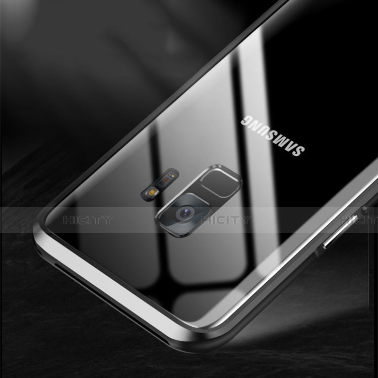 Coque Rebord Bumper Luxe Aluminum Metal Miroir 360 Degres Housse Etui M01 pour Samsung Galaxy S9 Plus