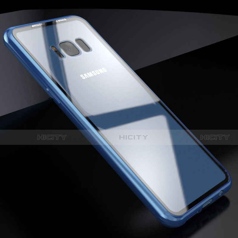 Coque Rebord Bumper Luxe Aluminum Metal Miroir 360 Degres Housse Etui M03 pour Samsung Galaxy S8 Plus