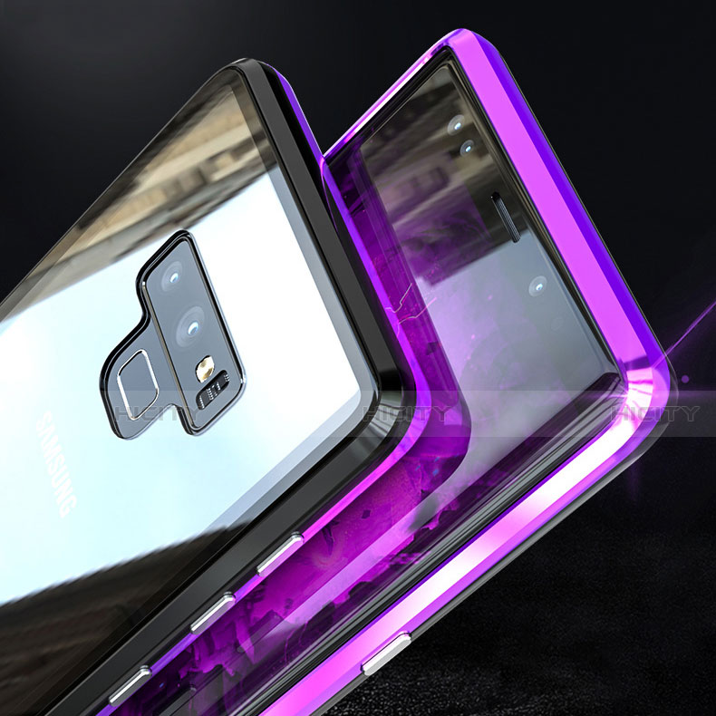 Coque Rebord Bumper Luxe Aluminum Metal Miroir 360 Degres Housse Etui M04 pour Samsung Galaxy Note 9 Plus