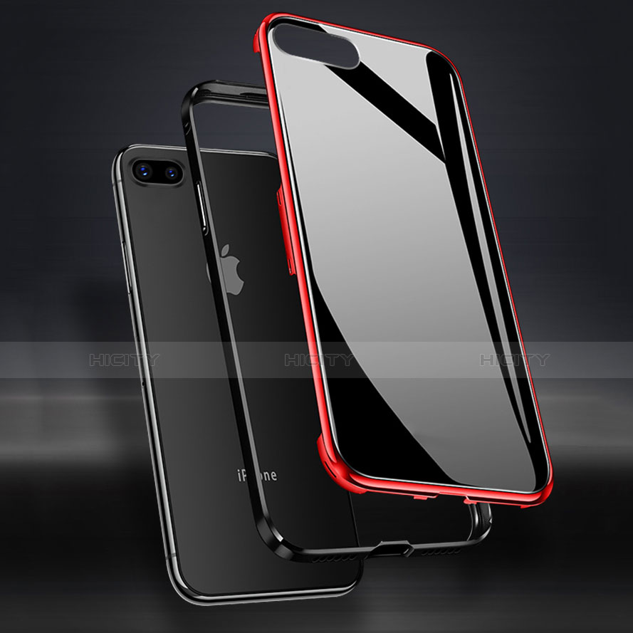 Coque Rebord Bumper Luxe Aluminum Metal Miroir 360 Degres Housse Etui pour Apple iPhone 7 Plus Plus