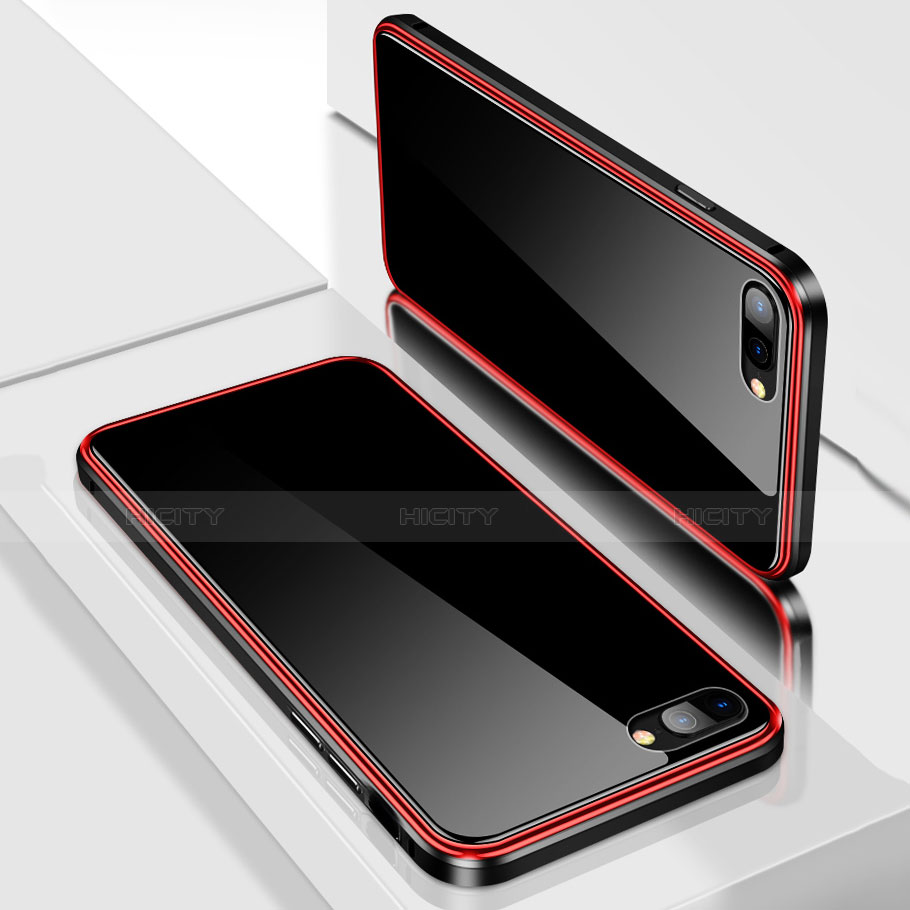 Coque Rebord Bumper Luxe Aluminum Metal Miroir 360 Degres Housse Etui pour Apple iPhone 7 Plus Plus