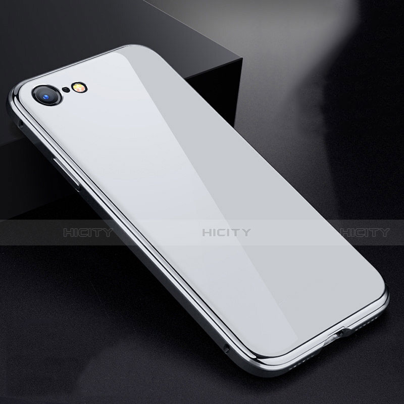 Coque Rebord Bumper Luxe Aluminum Metal Miroir 360 Degres Housse Etui pour Apple iPhone SE (2020) Plus