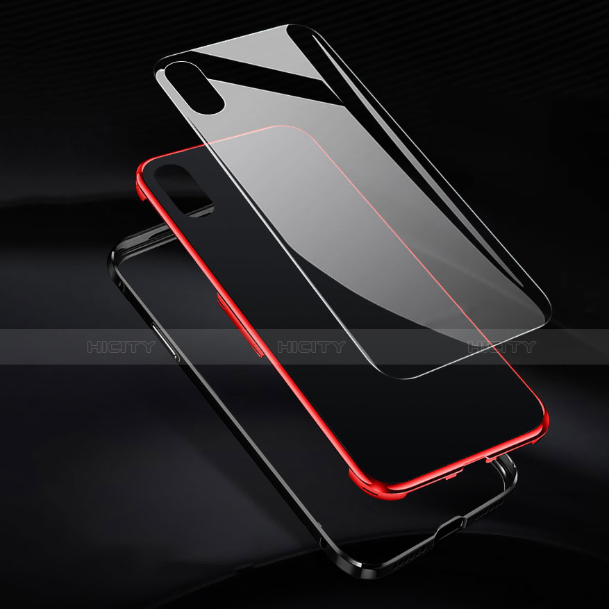 Coque Rebord Bumper Luxe Aluminum Metal Miroir 360 Degres Housse Etui pour Apple iPhone Xs Max Plus