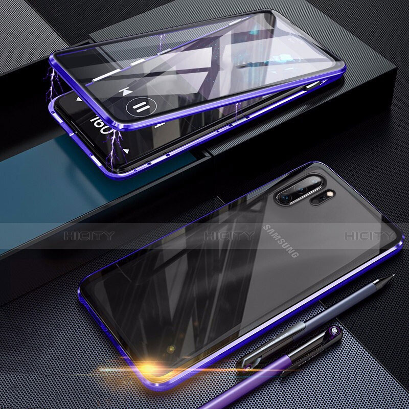Coque Rebord Bumper Luxe Aluminum Metal Miroir 360 Degres Housse Etui pour Samsung Galaxy Note 10 Plus 5G Plus
