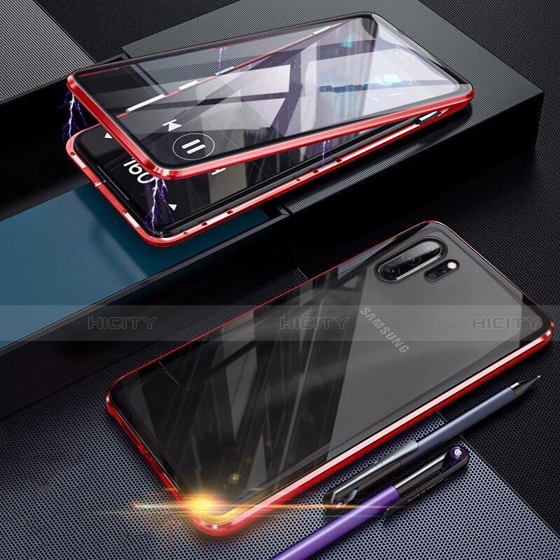 Coque Rebord Bumper Luxe Aluminum Metal Miroir 360 Degres Housse Etui pour Samsung Galaxy Note 10 Plus 5G Plus