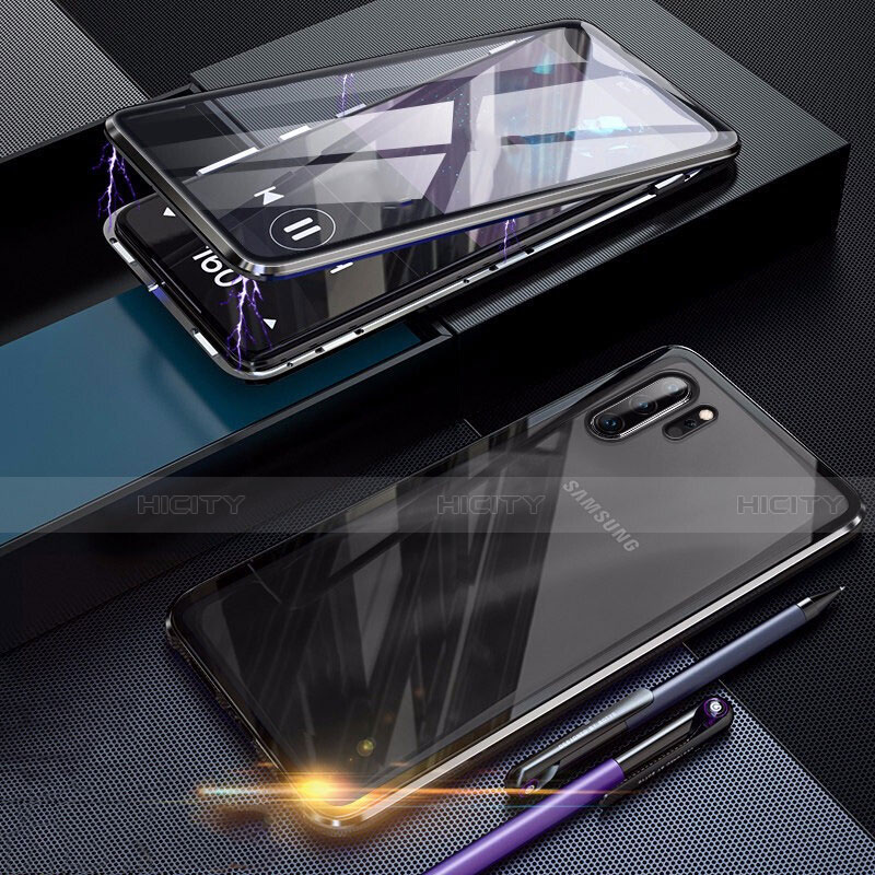 Coque Rebord Bumper Luxe Aluminum Metal Miroir 360 Degres Housse Etui pour Samsung Galaxy Note 10 Plus Plus