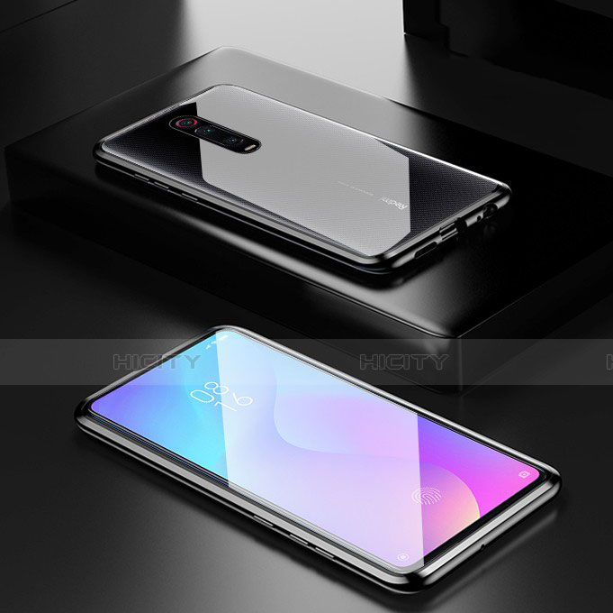 Coque Rebord Bumper Luxe Aluminum Metal Miroir 360 Degres Housse Etui pour Xiaomi Mi 9T Noir Plus