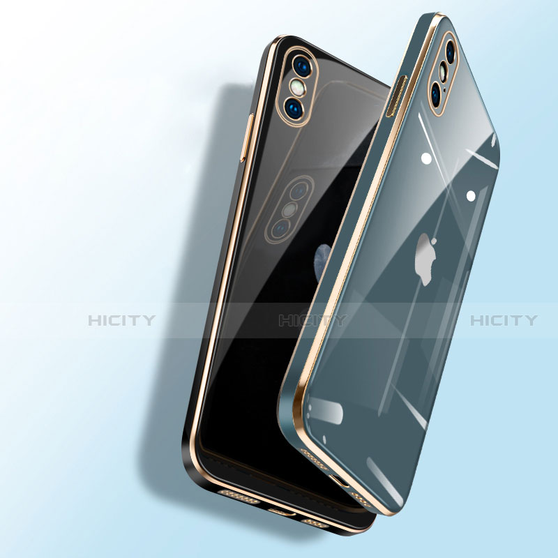 Coque Rebord Contour Silicone et Vitre Luxe Transparente Miroir Housse Etui pour Apple iPhone XR Plus