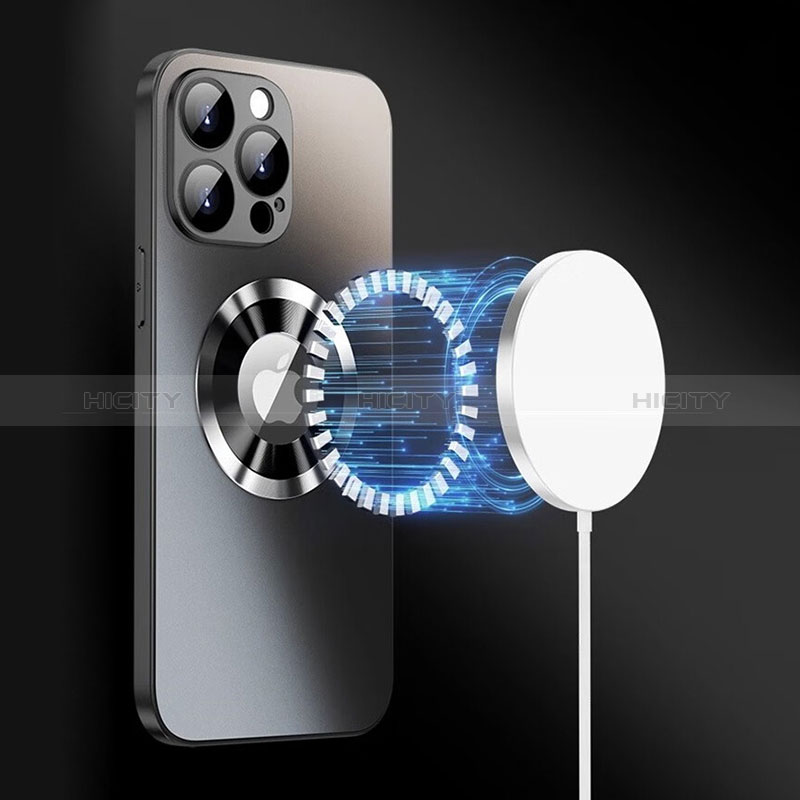 Coque Rebord Contour Silicone et Vitre Miroir Housse Etui avec Mag-Safe Magnetic Magnetique pour Apple iPhone 14 Pro Max Plus