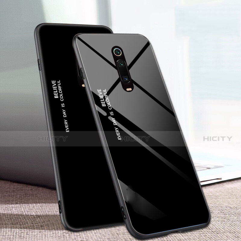 Coque Rebord Contour Silicone et Vitre Miroir Housse Etui Degrade Arc en Ciel H01 pour Xiaomi Mi 9T Plus