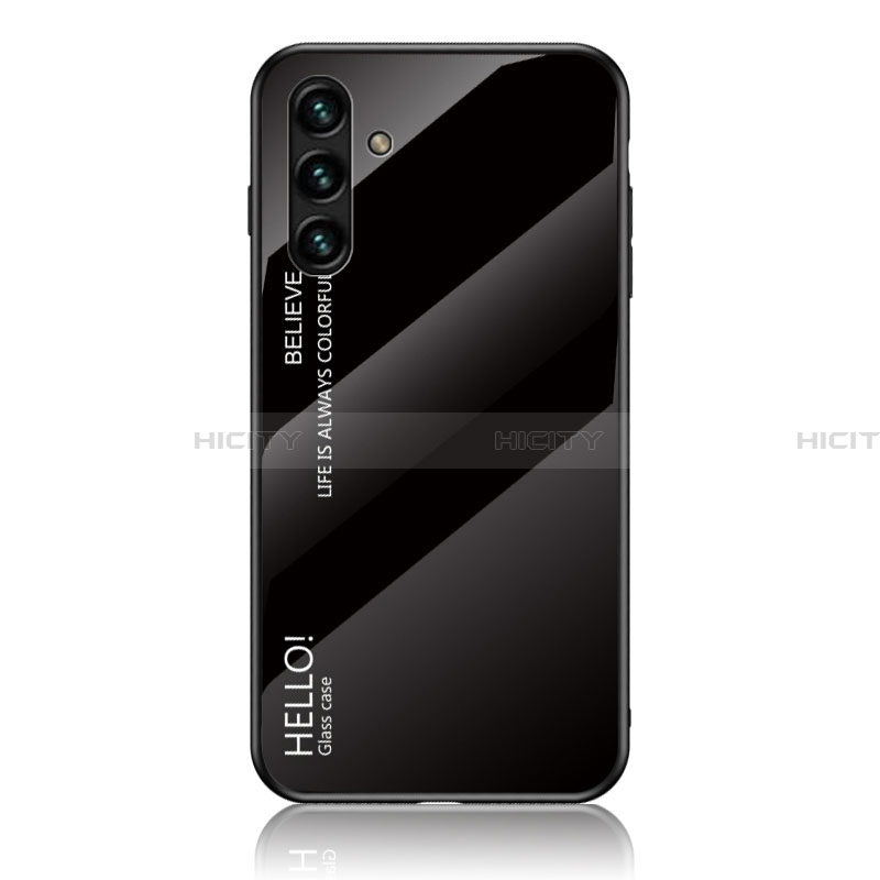 Coque Rebord Contour Silicone et Vitre Miroir Housse Etui Degrade Arc en Ciel LS1 pour Samsung Galaxy A13 5G Plus