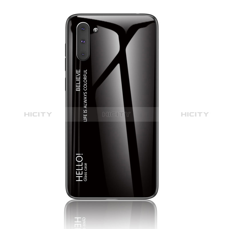 Coque Rebord Contour Silicone et Vitre Miroir Housse Etui Degrade Arc en Ciel LS1 pour Samsung Galaxy Note 10 5G Plus