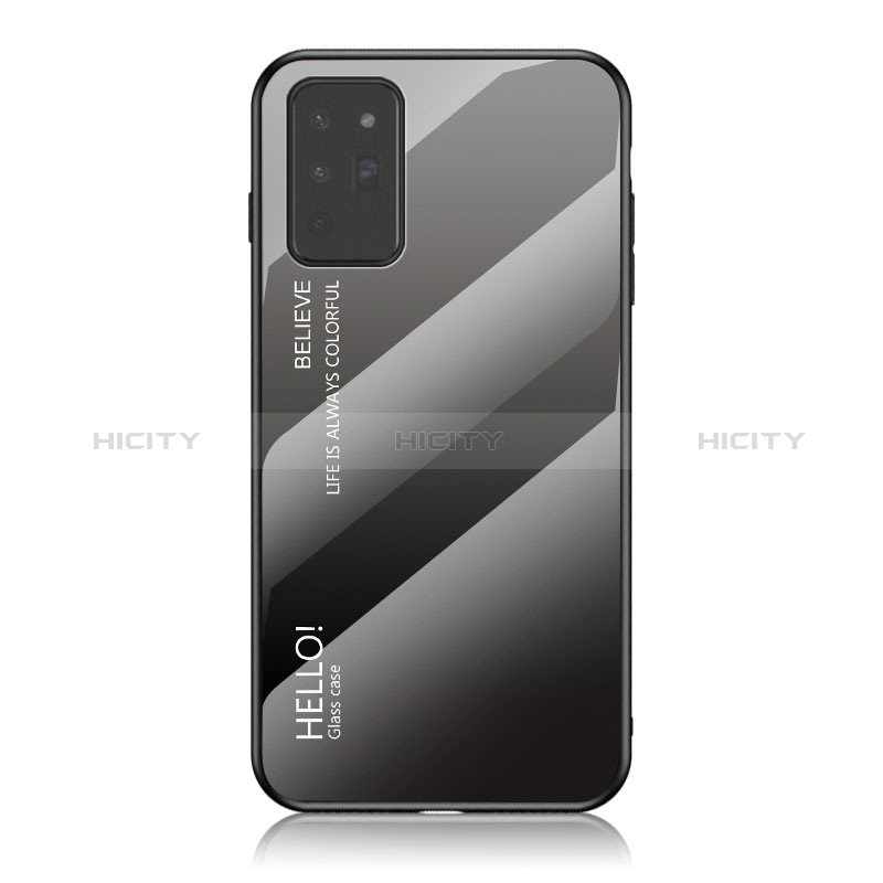 Coque Rebord Contour Silicone et Vitre Miroir Housse Etui Degrade Arc en Ciel LS1 pour Samsung Galaxy Note 20 5G Plus