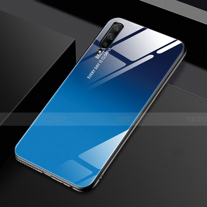 Coque Rebord Contour Silicone et Vitre Miroir Housse Etui Degrade Arc en Ciel pour Huawei Honor 9X Pro Plus