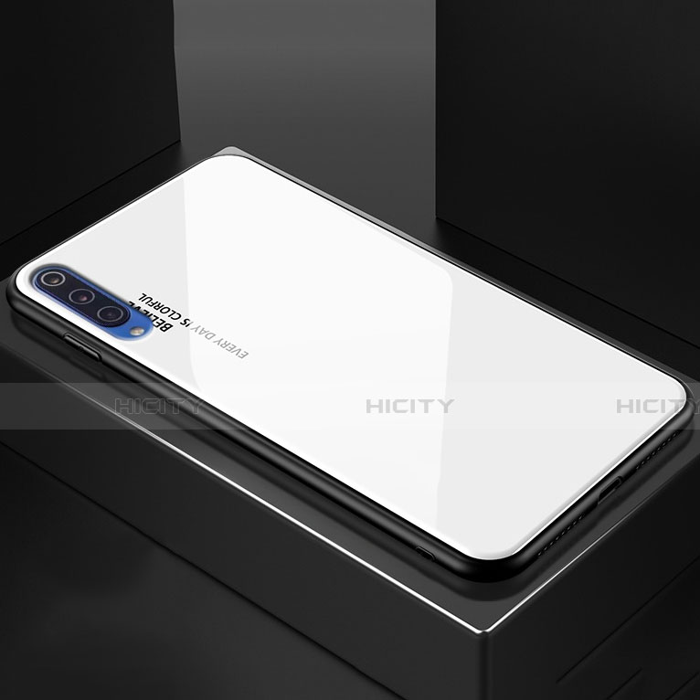 Coque Rebord Contour Silicone et Vitre Miroir Housse Etui Degrade Arc en Ciel pour Xiaomi Mi 9 Pro 5G Plus