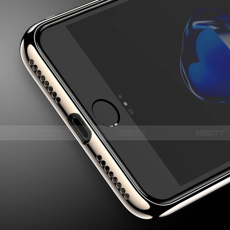 Coque Rebord Contour Silicone et Vitre Miroir Housse Etui M01 pour Apple iPhone 7 Plus Plus