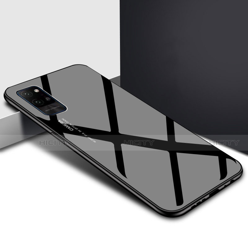 Coque Rebord Contour Silicone et Vitre Miroir Housse Etui M01 pour Huawei Honor Play4 Pro 5G Plus