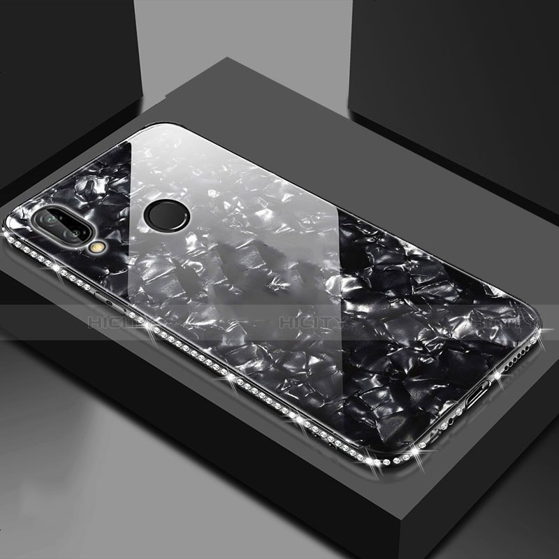 Coque Rebord Contour Silicone et Vitre Miroir Housse Etui M01 pour Huawei Honor View 10 Lite Noir Plus
