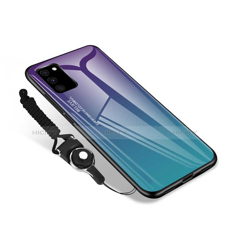Coque Rebord Contour Silicone et Vitre Miroir Housse Etui M01 pour Samsung Galaxy S20 Lite 5G Violet Plus
