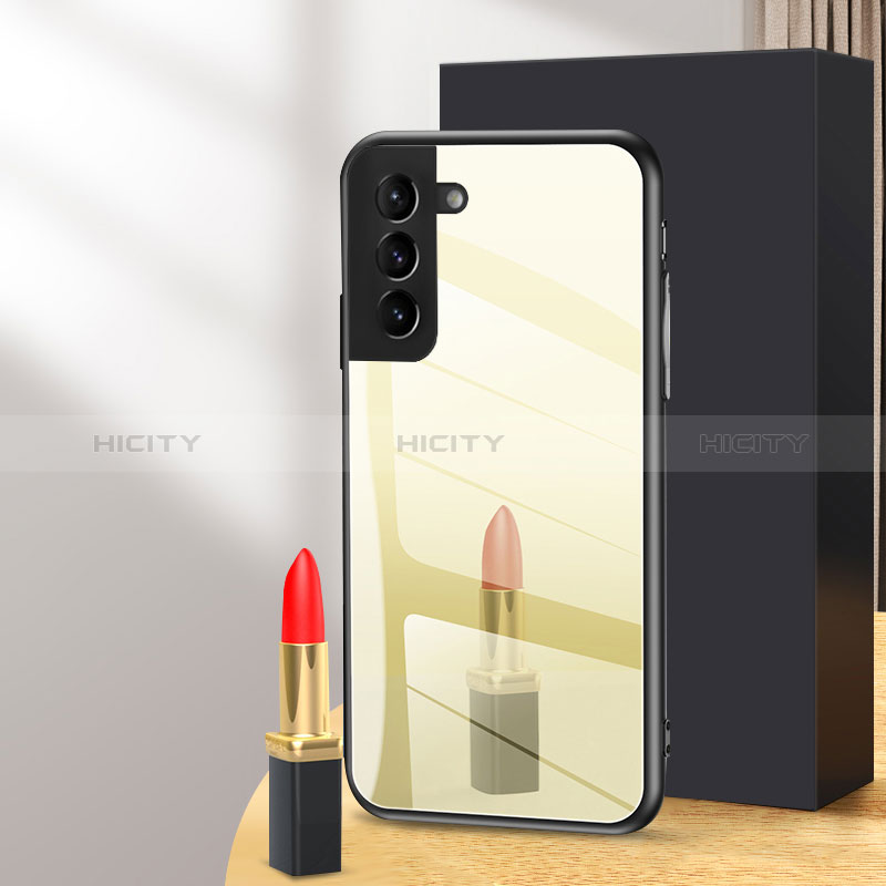 Coque Rebord Contour Silicone et Vitre Miroir Housse Etui M01 pour Samsung Galaxy S24 Plus 5G Plus