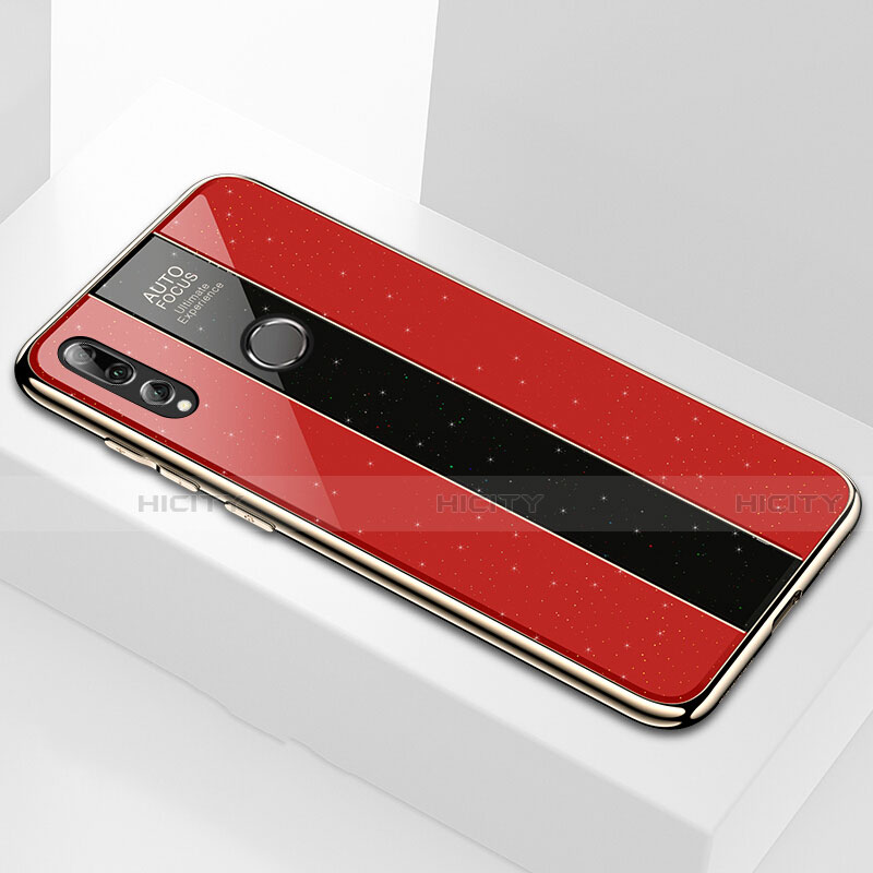 Coque Rebord Contour Silicone et Vitre Miroir Housse Etui M02 pour Huawei Honor 20 Lite Rouge Plus