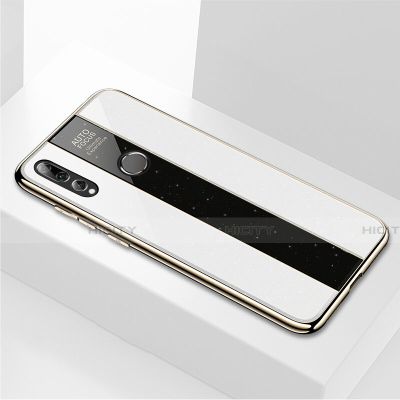 Coque Rebord Contour Silicone et Vitre Miroir Housse Etui M02 pour Huawei Honor 20E Blanc Plus
