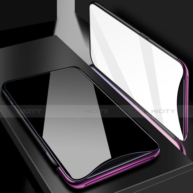 Coque Rebord Contour Silicone et Vitre Miroir Housse Etui M02 pour Oppo Find X Super Flash Edition Plus