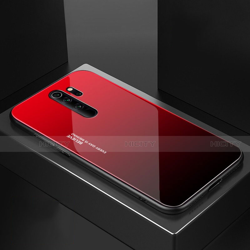 Coque Rebord Contour Silicone et Vitre Miroir Housse Etui M02 pour Xiaomi Redmi Note 8 Pro Plus