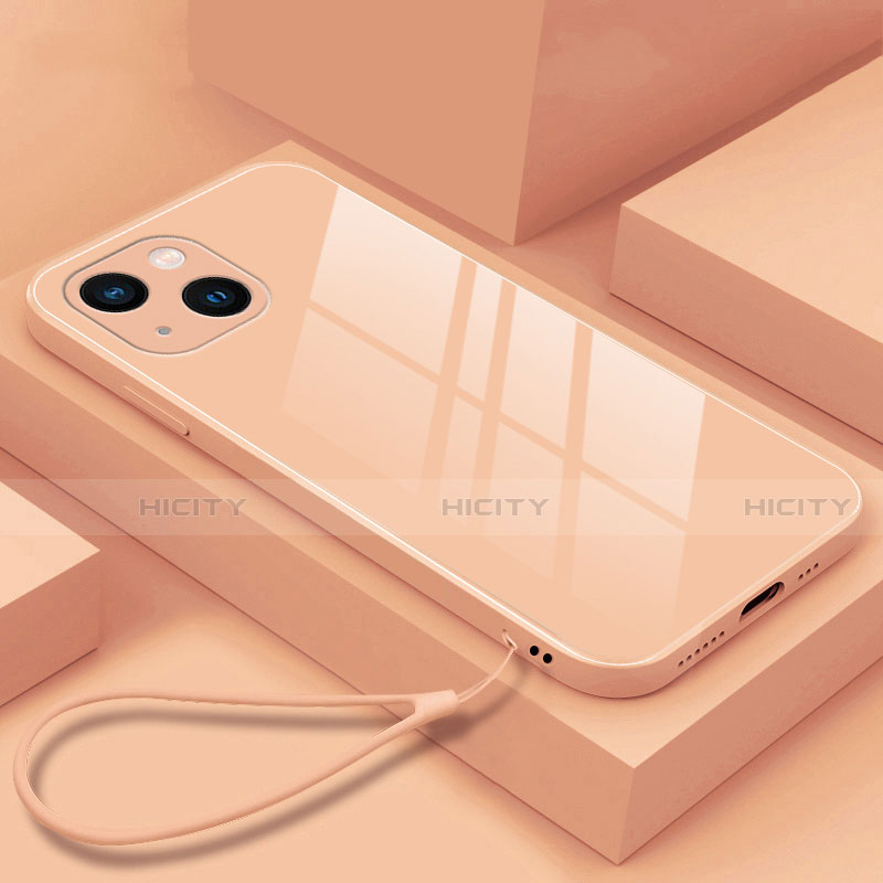 Coque Rebord Contour Silicone et Vitre Miroir Housse Etui M03 pour Apple iPhone 13 Mini Plus