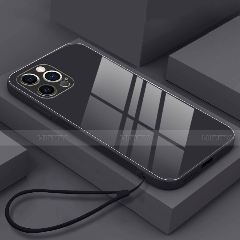 Coque Rebord Contour Silicone et Vitre Miroir Housse Etui M09 pour Apple iPhone 14 Pro Plus