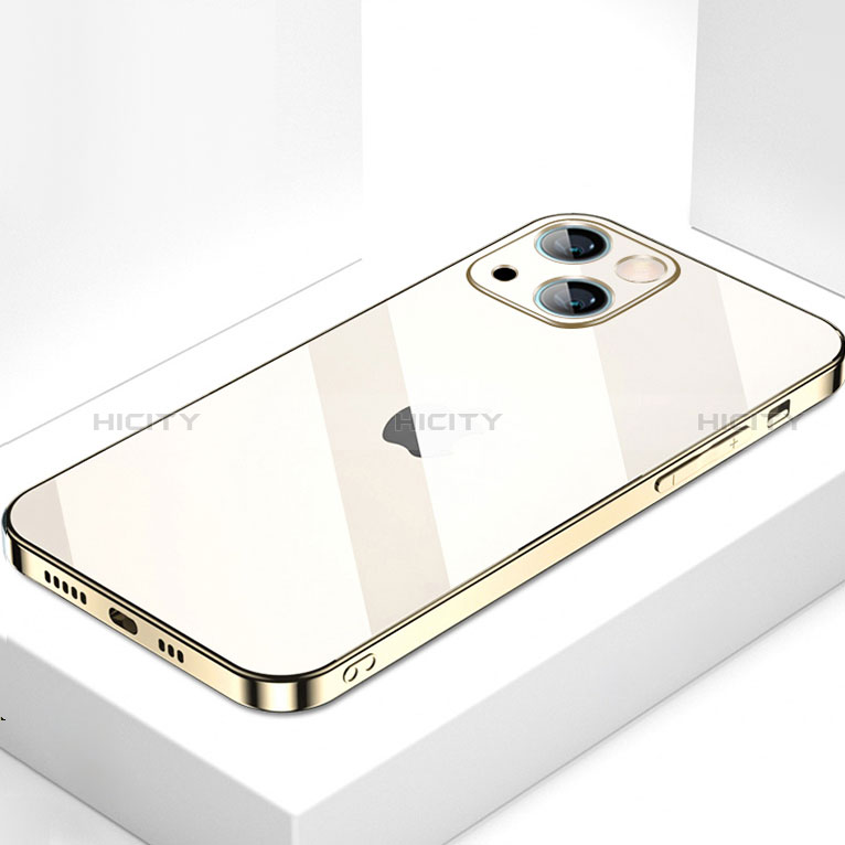 Coque Rebord Contour Silicone et Vitre Miroir Housse Etui M09 pour Apple iPhone 15 Plus