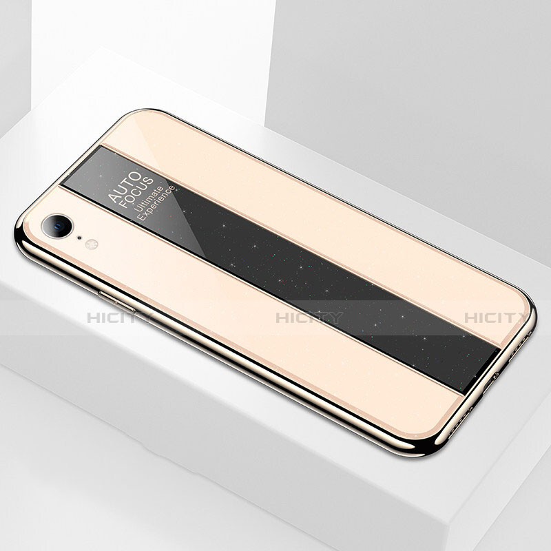 Coque Rebord Contour Silicone et Vitre Miroir Housse Etui pour Apple iPhone XR Plus
