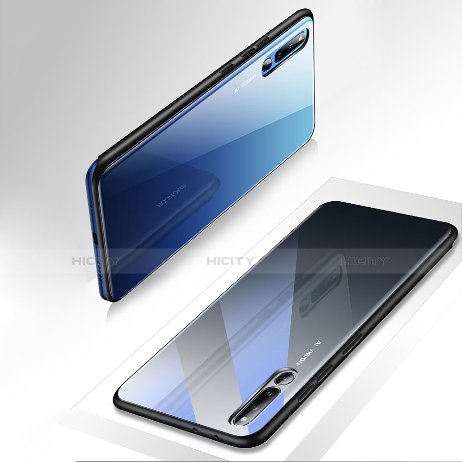 Coque Rebord Contour Silicone et Vitre Miroir Housse Etui pour Huawei Honor Magic 2 Plus