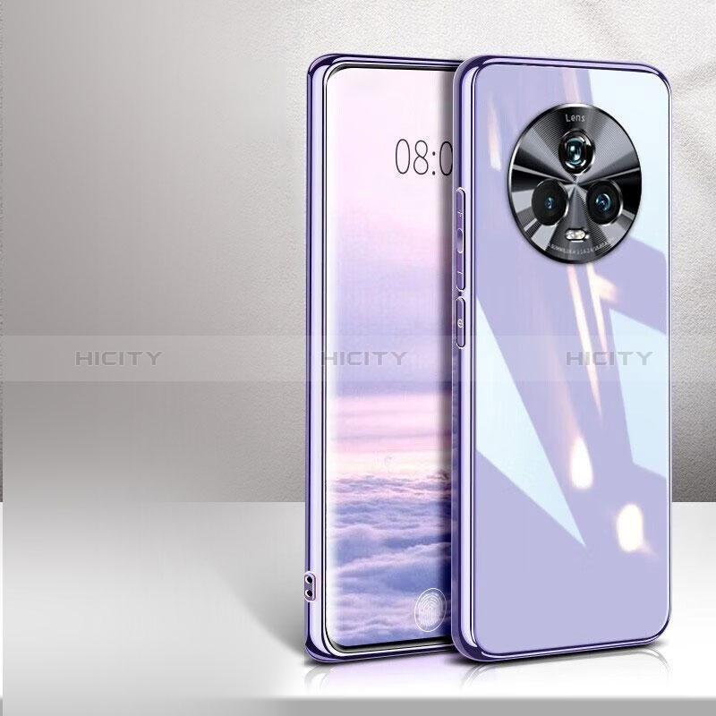 Coque Rebord Contour Silicone et Vitre Miroir Housse Etui pour Huawei Honor Magic5 5G Plus