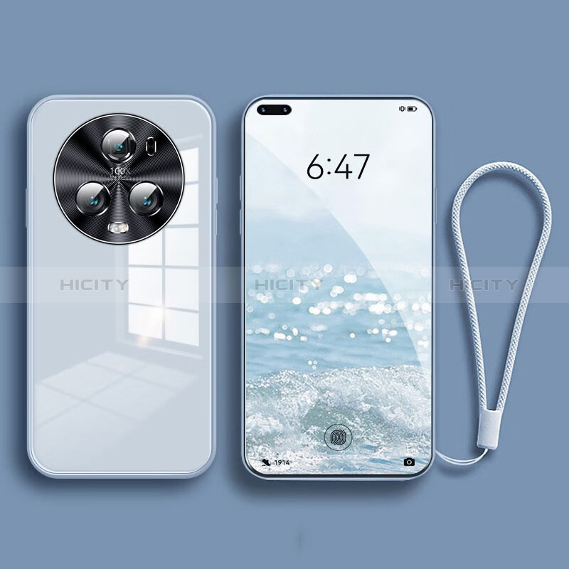 Coque Rebord Contour Silicone et Vitre Miroir Housse Etui pour Huawei Honor Magic5 Pro 5G Plus