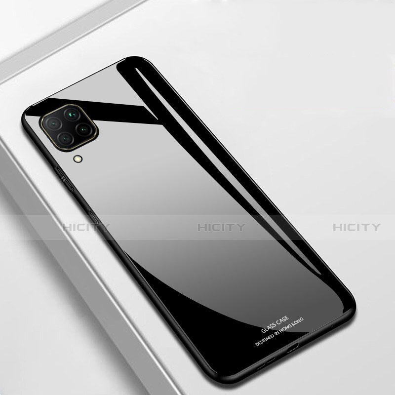 Coque Rebord Contour Silicone et Vitre Miroir Housse Etui pour Huawei P40 Lite Noir Plus