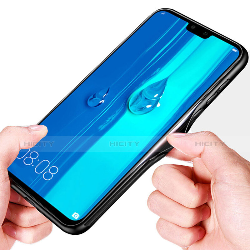 Coque Rebord Contour Silicone et Vitre Miroir Housse Etui pour Huawei Y7 Pro (2019) Plus