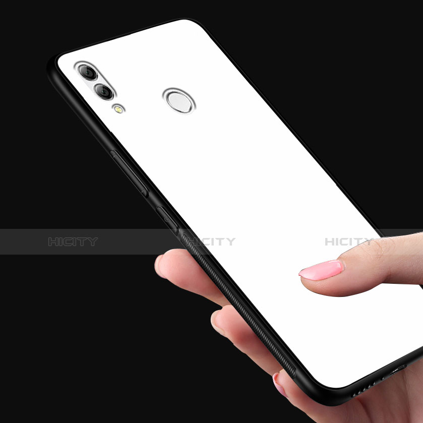 Coque Rebord Contour Silicone et Vitre Miroir Housse Etui pour Huawei Y9 (2019) Plus