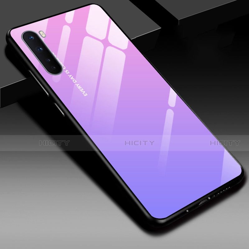 Coque Rebord Contour Silicone et Vitre Miroir Housse Etui pour OnePlus Nord Plus