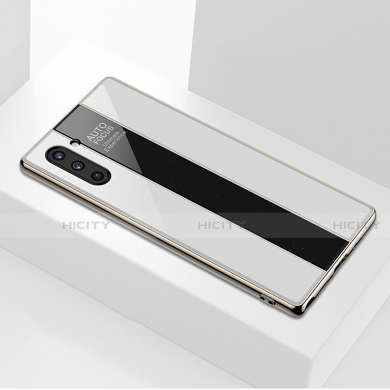 Coque Rebord Contour Silicone et Vitre Miroir Housse Etui pour Samsung Galaxy Note 10 Plus